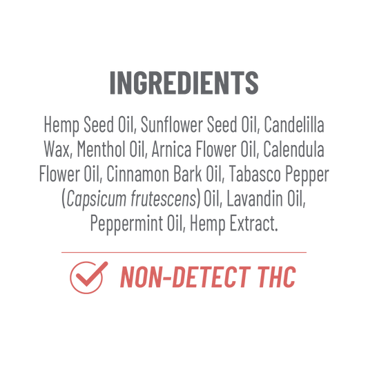 500mg CBD Warming Balm