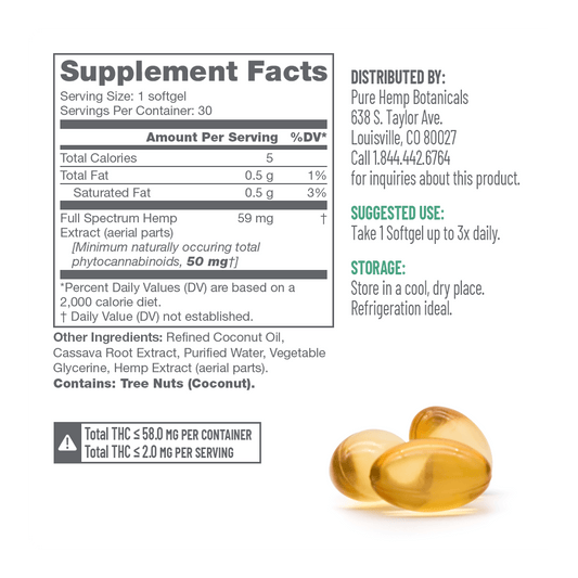 CBD Softgels for Pain and Stress Relief