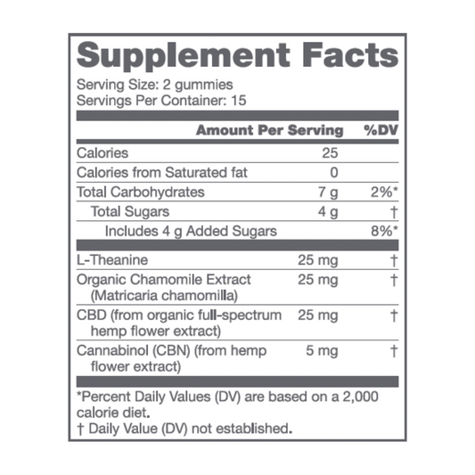 Pure Sleep CBD Gummies – 450mg (Melatonin-Free)