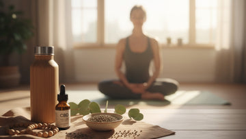 cbd for yoga practitioners - Professional illustration