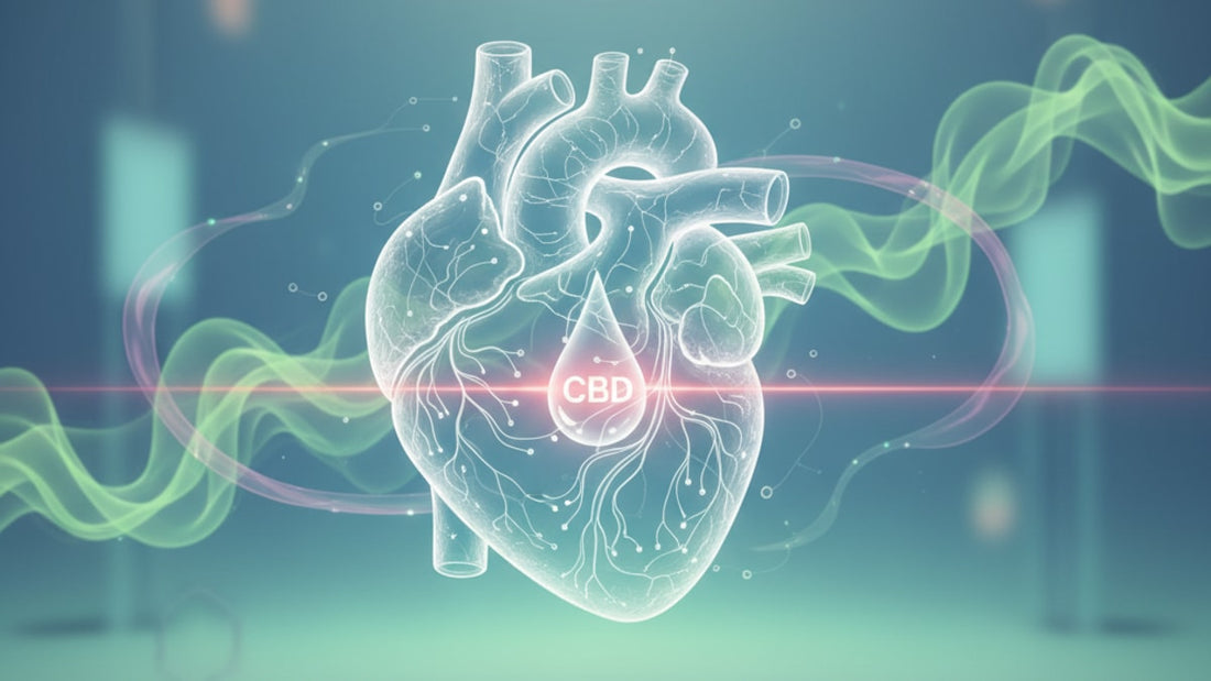 Blog Post: does cbd cause heart palpitations - Professional illustration
