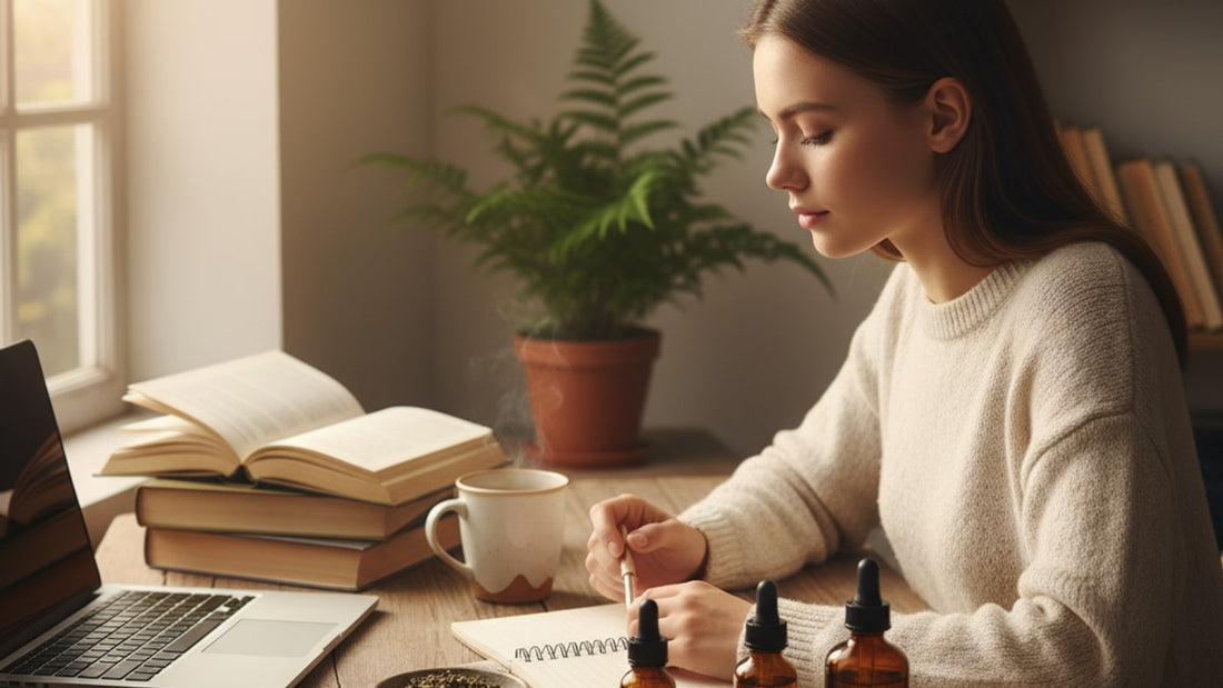 cbd for test anxiety - Professional illustration