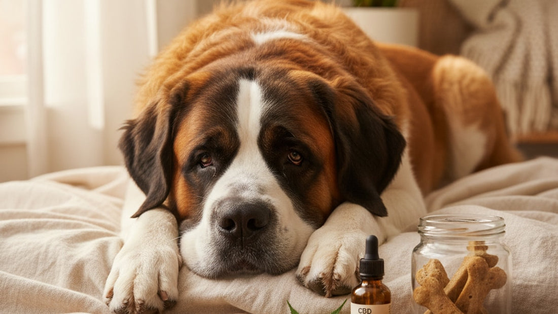 cbd for saint bernards joint health - Professional illustration