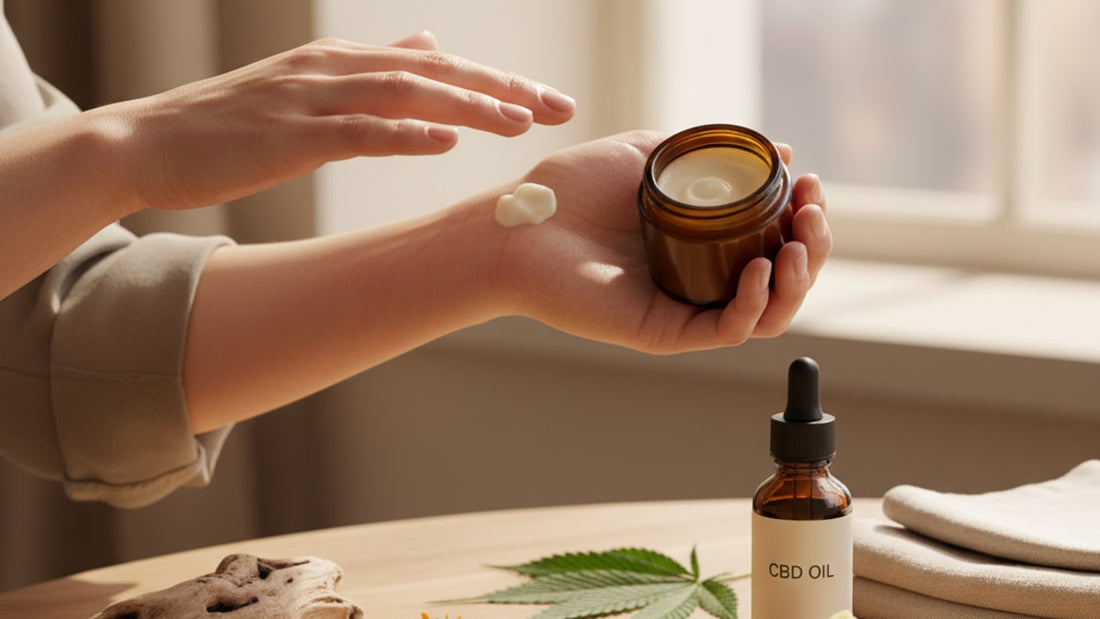 cbd for psoriasis care - Professional illustration