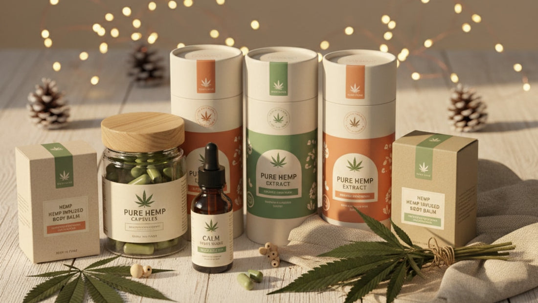 pure hemp holiday gift guide - Professional illustration