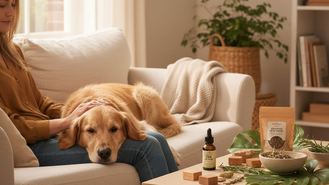 cbd for anxious dogs real results - Professional illustration