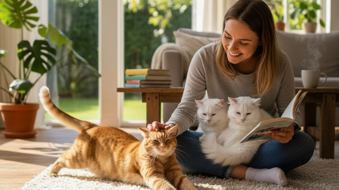 reading your cats body language - Professional illustration