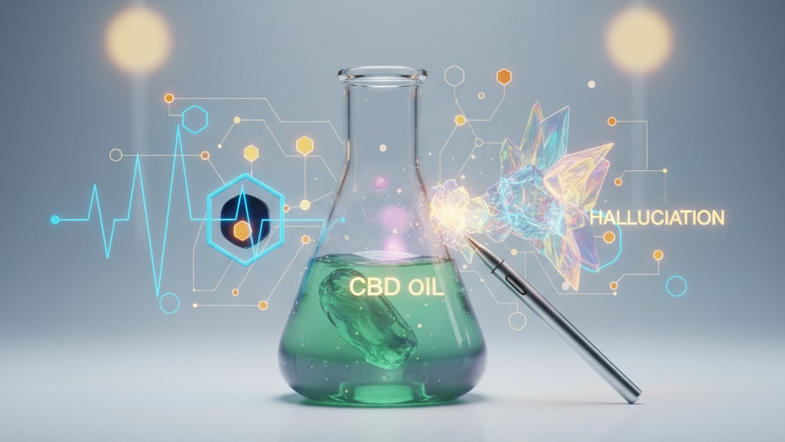 Blog Post: can cbd oil make you hallucinate - Professional illustration