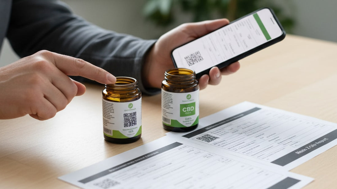 Blog Post: how to compare reliability of cbd vendors - Professional illustration
