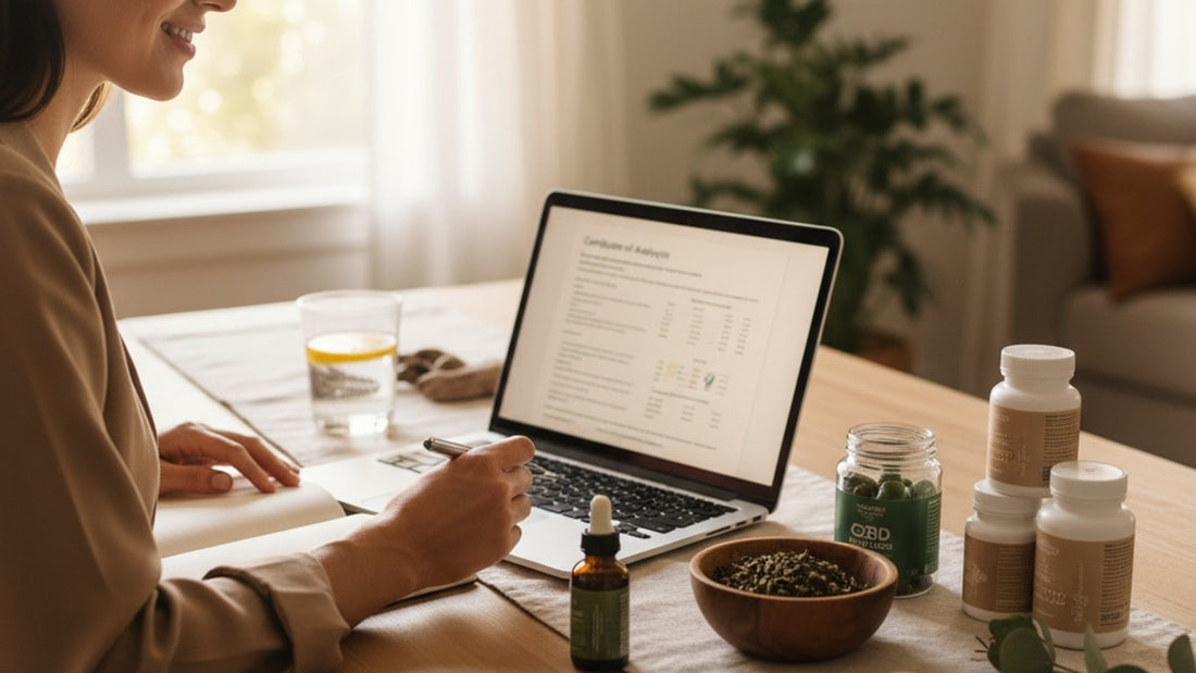 how to read a cbd certificate of analysis - Professional illustration