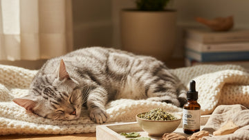 cbd for american shorthairs wellness - Professional illustration