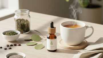 cbd with coffee pros and cons - Professional illustration