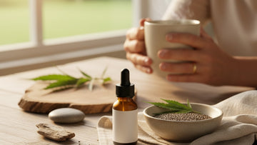 cbd for stay-at-home parents - Professional illustration