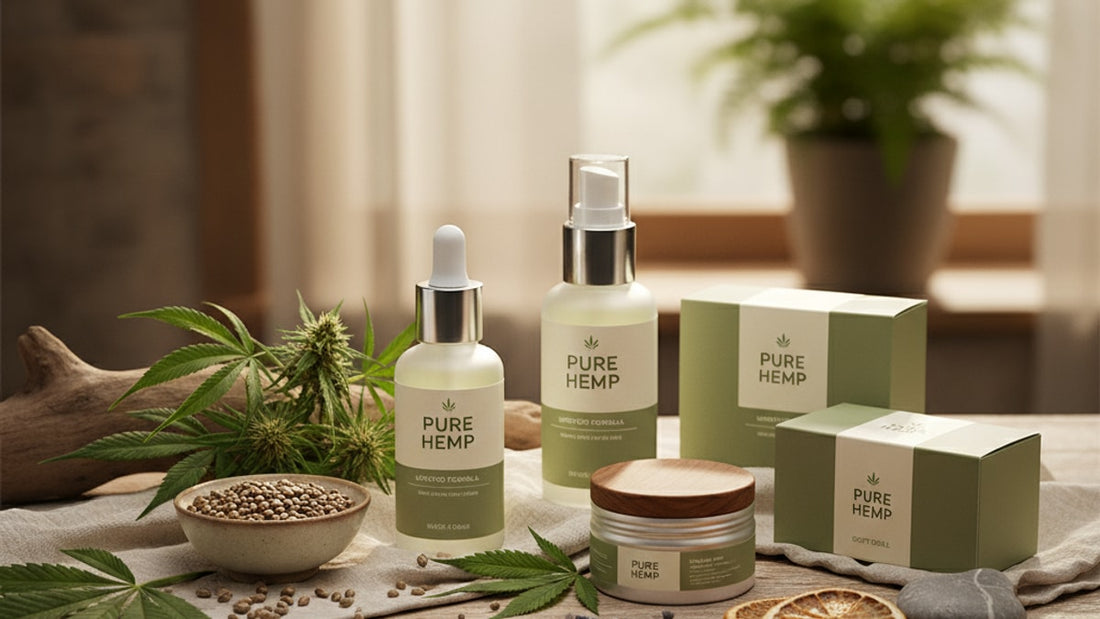 pure hemp updated formulas whats new - Professional illustration