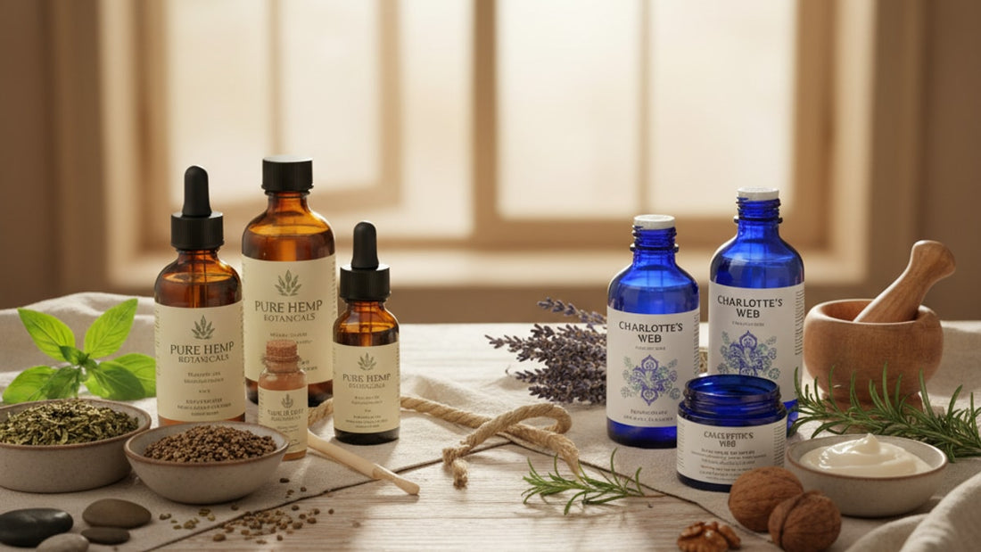 pure hemp botanicals vs charlotte's web - Professional illustration