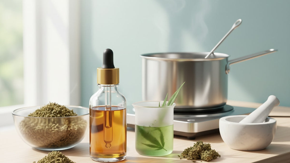 Blog Post: how to make cbd oil at home - Professional illustration