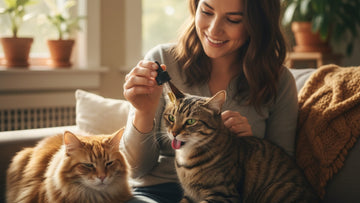 how to give cbd to a cat - Professional illustration