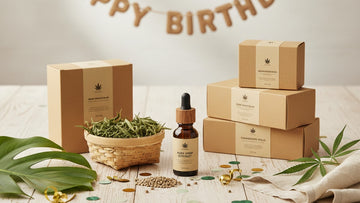 pure hemp birthday bonus - Professional illustration