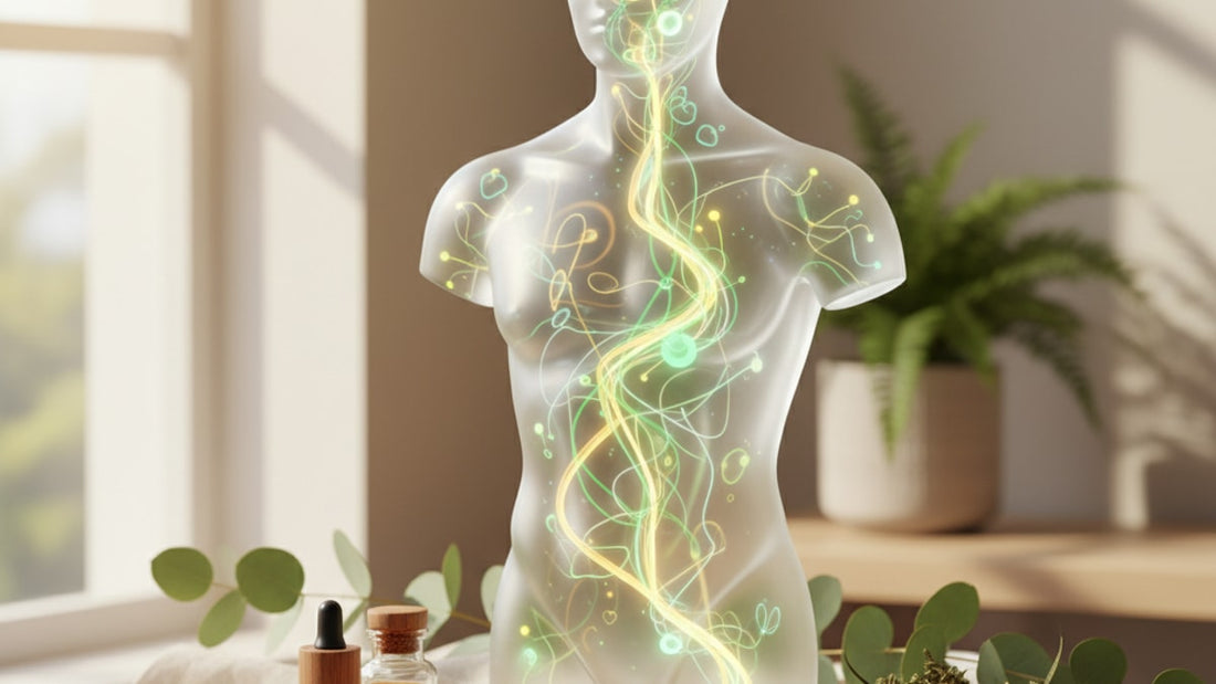 how cbd works in the body - Professional illustration