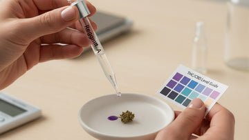 Blog Post: how to test thc and cbd levels - Professional illustration