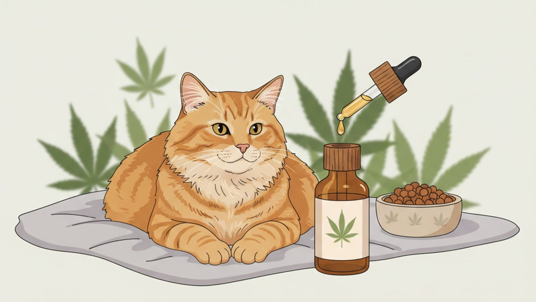 Blog Post: does cbd work for cats - Professional illustration