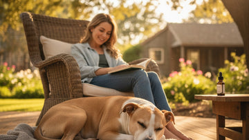 cbd for pit bulls anxiety management - Professional illustration