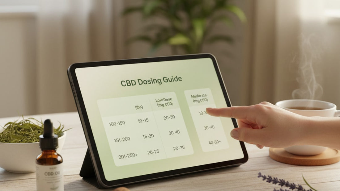 cbd dosing chart by weight - Professional illustration