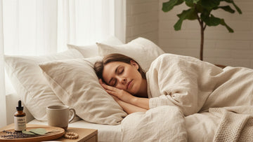 cbn and melatonin better together for sleep - Professional illustration