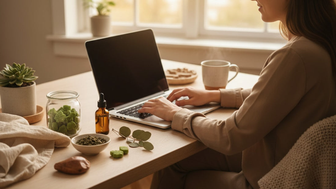 cbd for remote workers - Professional illustration