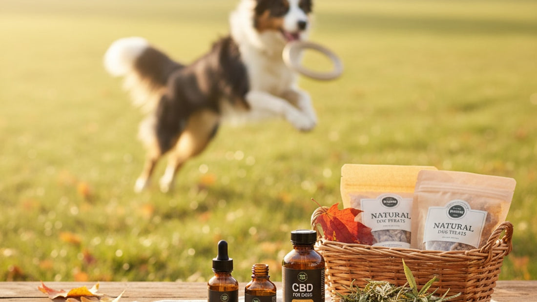 cbd for border collies energy - Professional illustration
