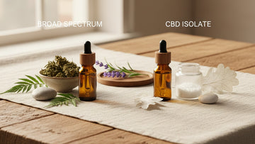 broad spectrum vs isolate cbd differences - Professional illustration