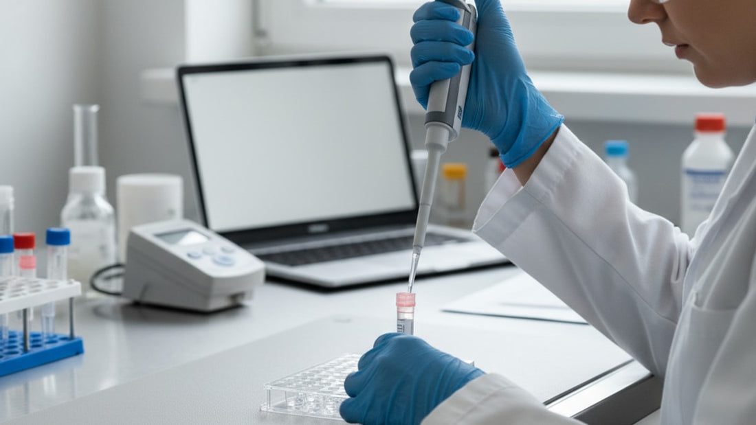 our lab testing process step by step - Professional illustration
