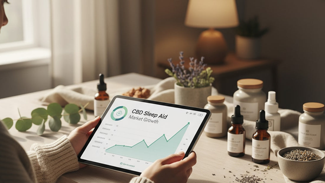 cbd sleep aid market trends - Professional illustration