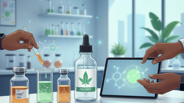 Blog Post: can you get cbd without thc - Professional illustration