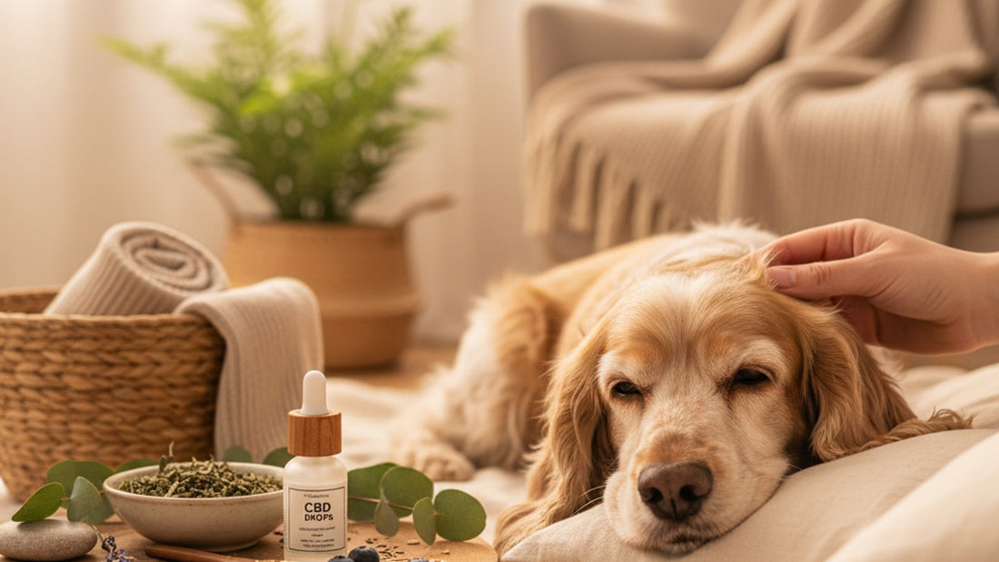 cbd for cocker spaniels senior support - Professional illustration