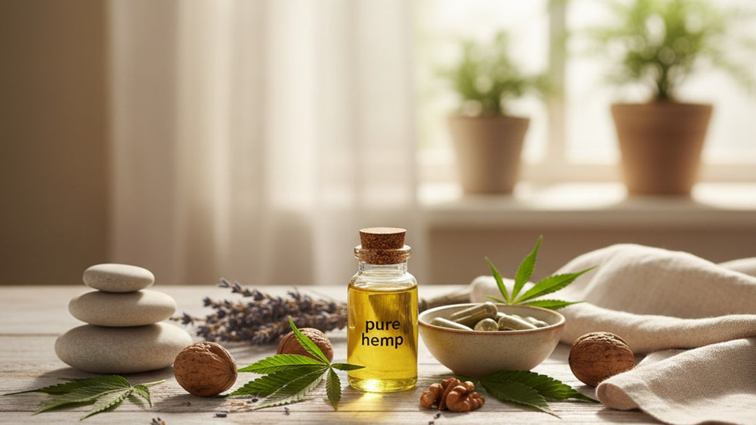 pure hemp featured in healthline - Professional illustration
