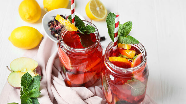 RECIPE: APPLE-HIBISCUS LEMONADE