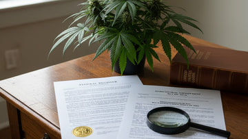 federally legal hemp thc explained - Professional illustration