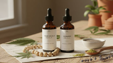 hemp delta-9 vs cannabis delta-9 - Professional illustration