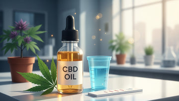 Blog Post: does cbd oil show up on a drug test - Professional illustration