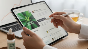 Blog Post: how to advertise cbd - Professional illustration