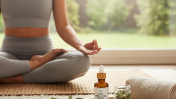 cbd for yoga sessions - Professional illustration