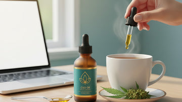 Blog Post: how to take cbd oil - Professional illustration