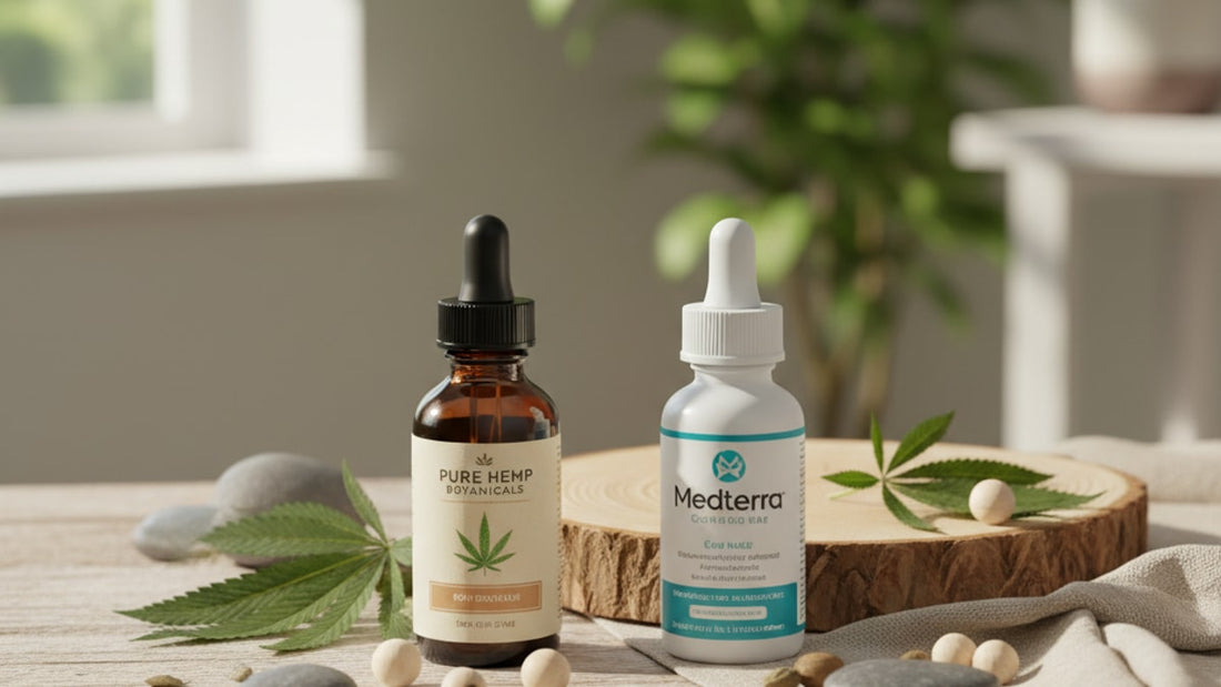 pure hemp botanicals vs medterra - Professional illustration