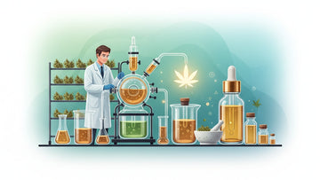 Blog Post: how is cbd oil made - Professional illustration