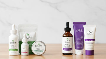 pure hemp botanicals vs joy organics - Professional illustration