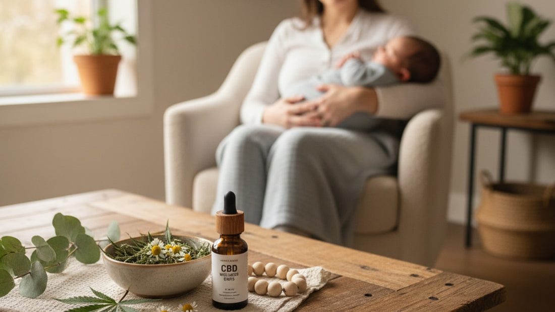 cbd for new parents - Professional illustration
