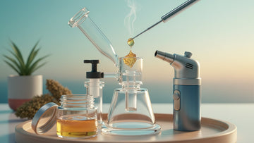 Blog Post: can you dab cbd distillate - Professional illustration