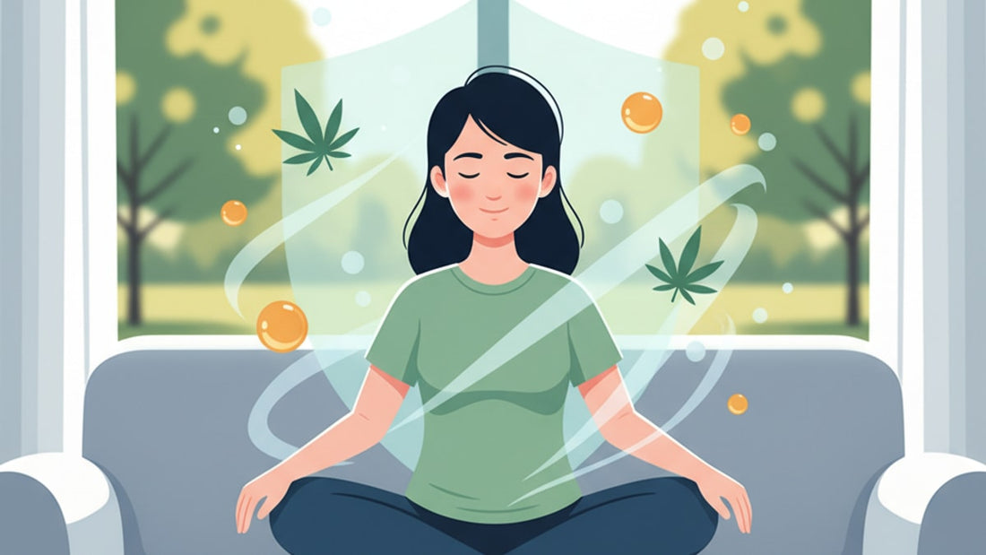 Blog Post: does cbd help with panic attacks - Professional illustration