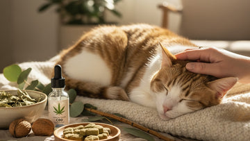 feline cognitive decline and cbd - Professional illustration